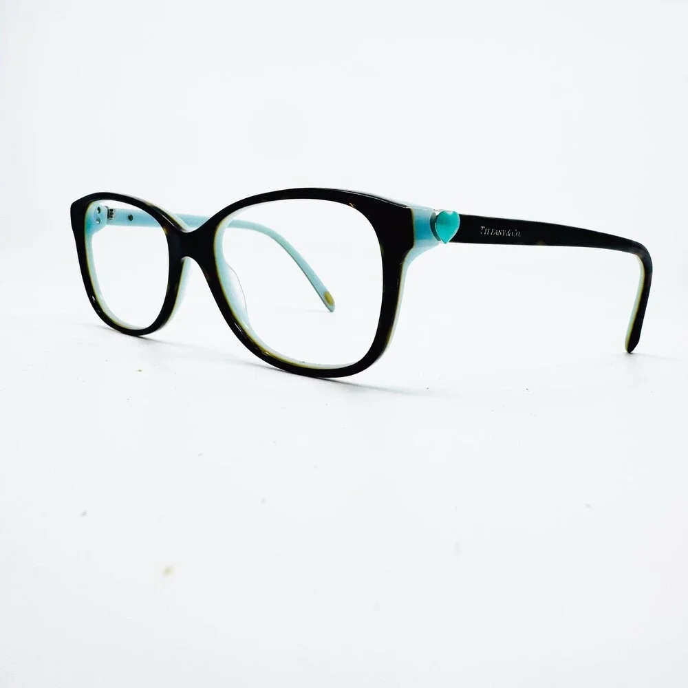 Tiffany & Co. Eyeglasses Womens Tortoise Teal Heart TF 2097 8134 52-16-135